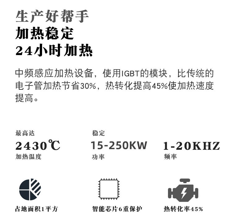 中頻感應(yīng)加熱設(shè)備HTM-25AB 25KW中頻加熱機(jī)(圖5)
